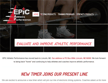 Tablet Screenshot of epicathletic.com